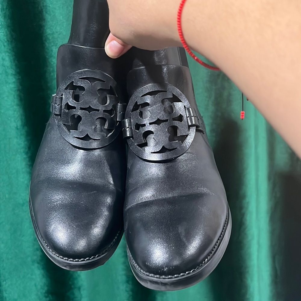 Black Chelsea style booties